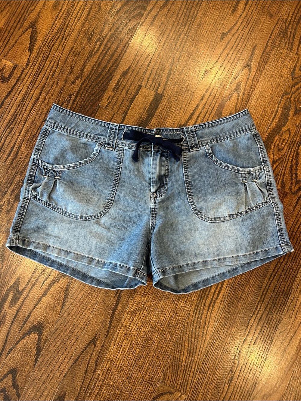 UNIONBAY Light Blue Denim Drawstring Shorts
